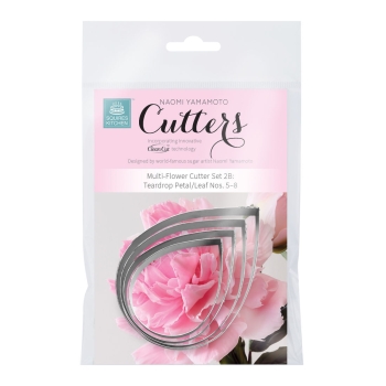 Multi Flower Cutter Set 2B - Teardrop Petal/Leaf No. 5 - 8
